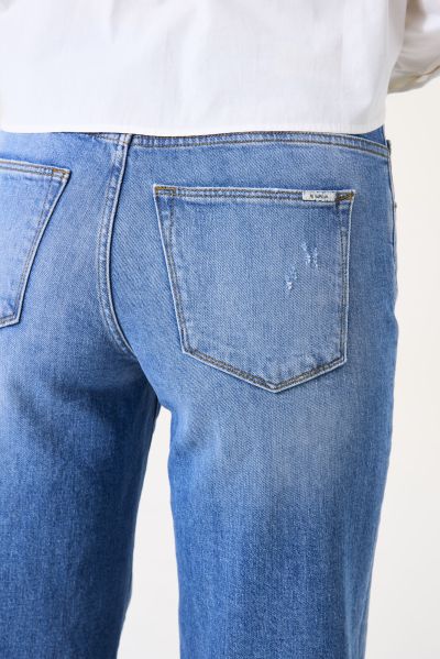 Дамски Vintage дънки с кръпки - стил и комфорт GARCIA (SKU) 249/32-7071
