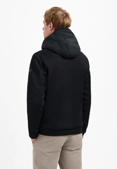 Black men's jacket with hood - style and comfort NO EXCESS (SKU) 29630819SN