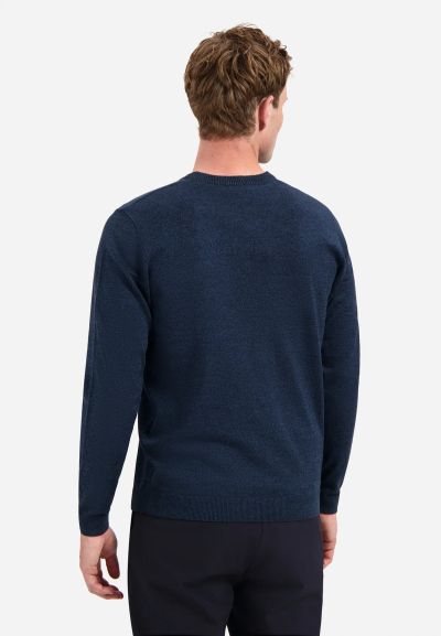 Navy blue sweater: style, finesse and softness NO EXCESS (SKU) N2180