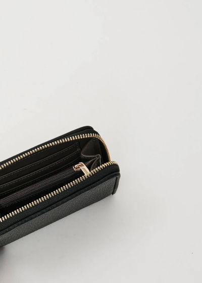 Stylish black women's purse - compact and elegant GAUDI (SKU) 12313