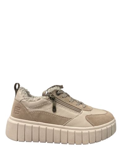 Beige warm sneakers - Women's sports shoes TT.BAGATT(SKU)1414