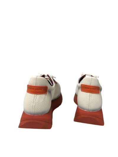 White women's sneakers with orange - Casual and stylish!JOSE SAENZ (SKU)2261