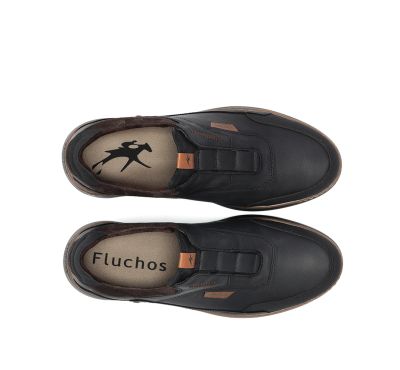 Черни мъжки ежедневни обувки - комфорт и стил!FLUCHOS (SKU)2278