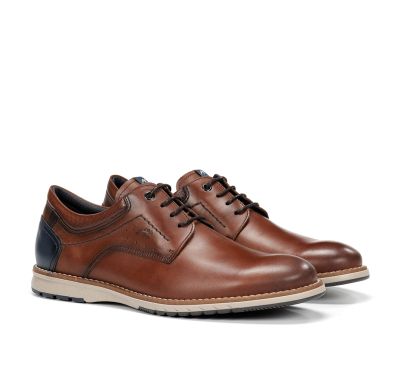Brown men's shoes for elegant and casual style FLUCHOS (SKU)2091,