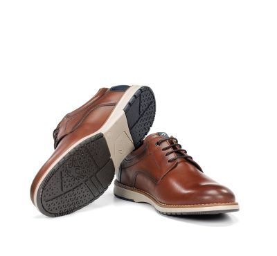 Brown men's shoes for elegant and casual style FLUCHOS (SKU)2091,