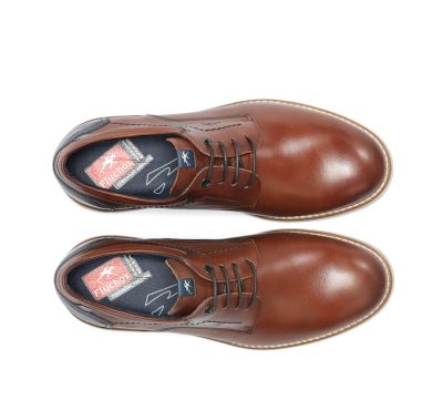 Brown men's shoes for elegant and casual style FLUCHOS (SKU)2091,