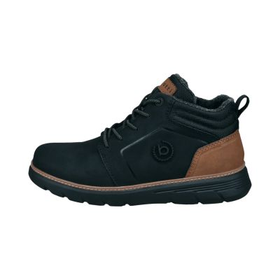 Black men's sports boots with logo - for style and comfort!BUGATTI (SKU)1000.,