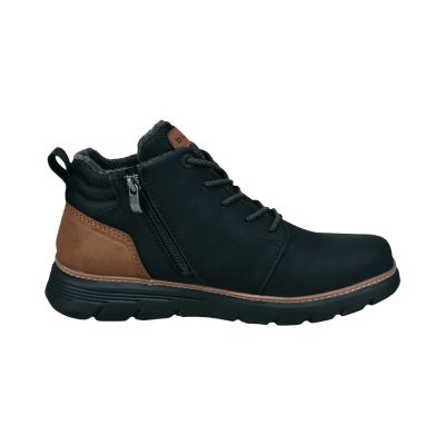 Black men's sports boots with logo - for style and comfort!BUGATTI (SKU)1000.,