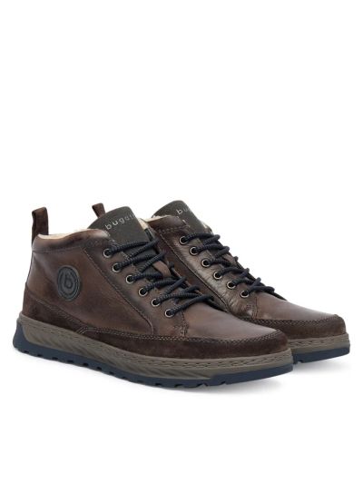 Dark men's casual boot with logo - comfort and style!BUGATTI (SKU)1100,,