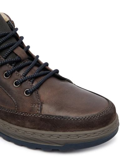 Dark men's casual boot with logo - comfort and style!BUGATTI (SKU)1100,,