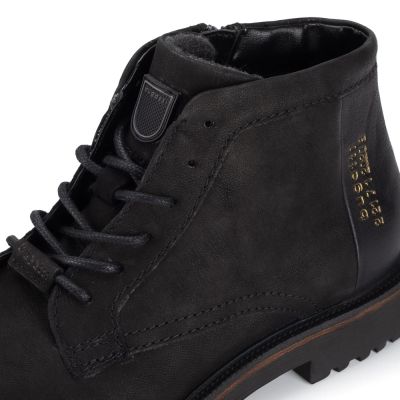 Black men's boots: Elegant style and comfort!BUGATTI (SKU)1010..,