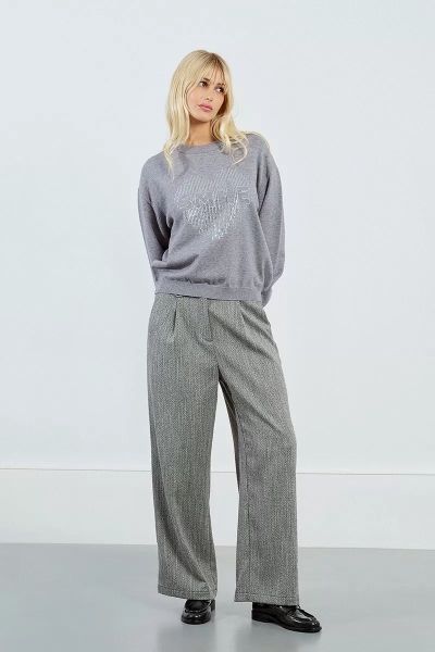 Фина Плетена Блуза Оувърсайз - Елегантен Комфорт MOLLY BRACKEN (SKU) EL1143DN