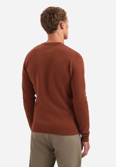 Stylish men's blouse, fine knit - everyday elegance NO EXCESS (SKU) 29230916