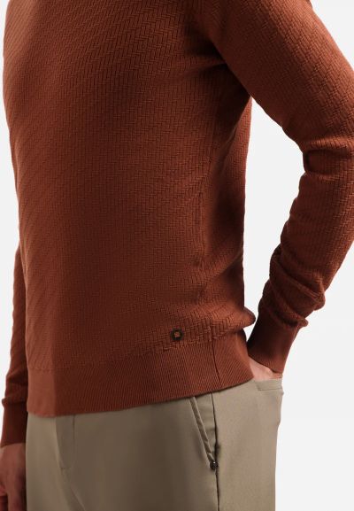 Stylish men's blouse, fine knit - everyday elegance NO EXCESS (SKU) 29230916