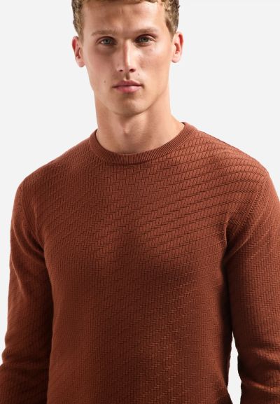 Stylish men's blouse, fine knit - everyday elegance NO EXCESS (SKU) 29230916