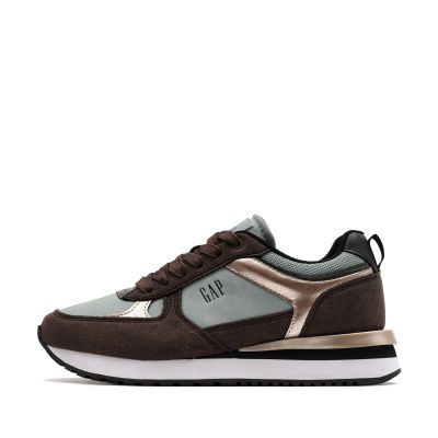 Women's Sneakers - Sporty-Elegant with brown accents GAP (SKU) 0042