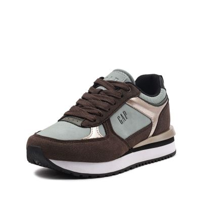 Women's Sneakers - Sporty-Elegant with brown accents GAP (SKU) 0042