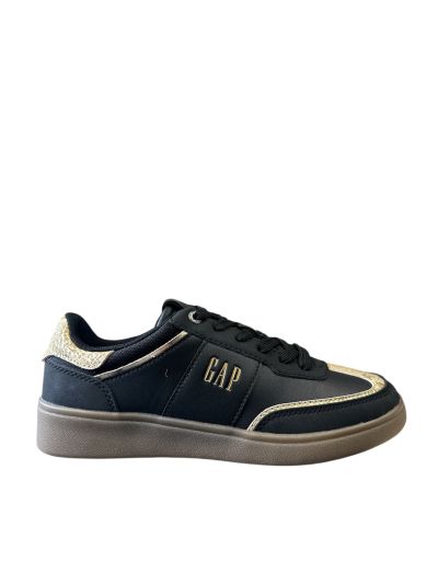 Black women's sneakers with logo - style and comfort! GAP (SKU)80003