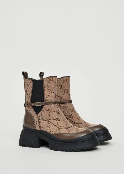 Кафяви боти с лого - модерна дамска линия!!!GAUDI (SKU)V5464780