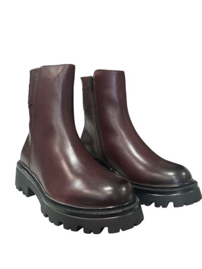 Burgundy women's boots - Casual and stylish!HOSIS MILANO (SKU)2108