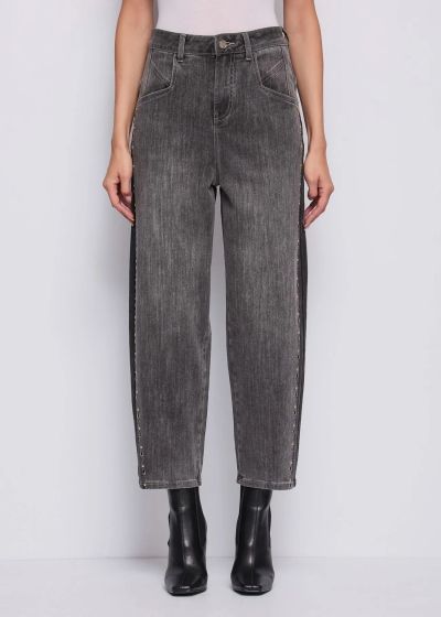 Gray women's carrot jeans - modern comfort! GAUDI(SKU)521BD26029