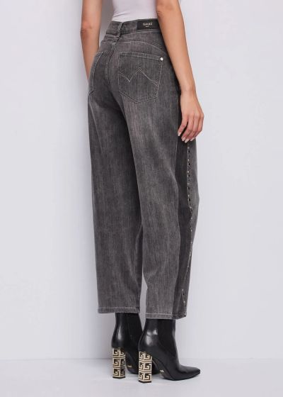 Gray women's carrot jeans - modern comfort! GAUDI(SKU)521BD26029