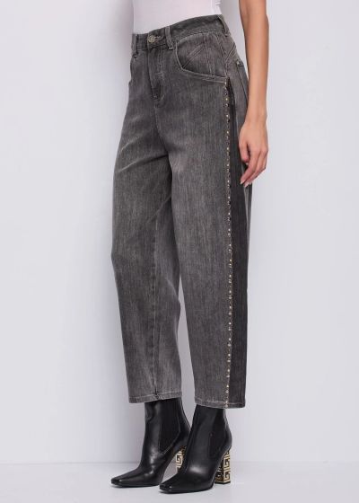 Gray women's carrot jeans - modern comfort! GAUDI(SKU)521BD26029