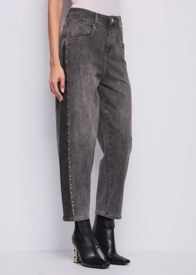 Gray women's carrot jeans - modern comfort! GAUDI(SKU)521BD26029