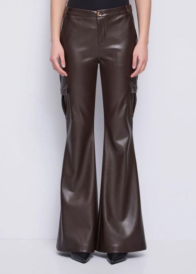 Women's cargo pants made of eco-leather - style and comfort! GAUDI (SKU)521FD28001