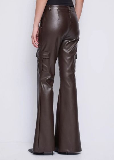 Women's cargo pants made of eco-leather - style and comfort! GAUDI (SKU)521FD28001