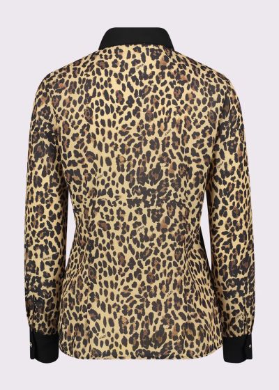 Leopard shirt with collar - style and elegance! GAUDI (SKU)521BD45009