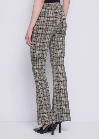 Women's plaid pants - loose fit, stylish comfort! GAUDI (SKU)521FD24004