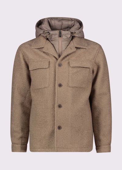 Brown Sporty-Elegant Men's Coat - Fall/Winter GAUDI (SKU) 521GU35009