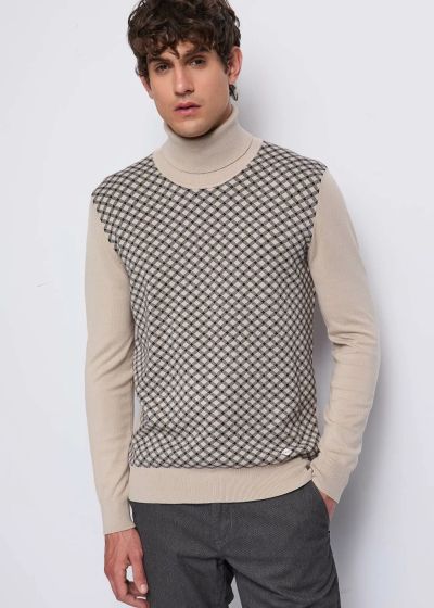 Elegant men's polo sweater - style and comfort for every occasion GAUDI (SKU) 521GU53012