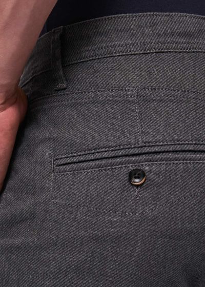 Stylish gray cotton trousers for elegant men GAUDI (SKU) 521GU25021