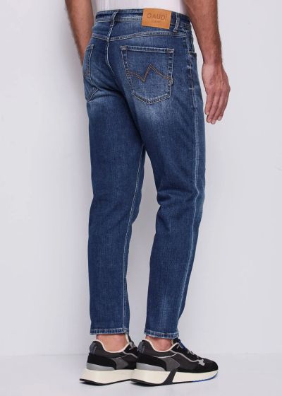 Blue men's jeans - Sporty-elegant style GAUDI (SKU) 521GU26011
