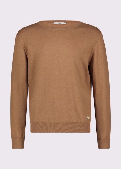 Brown men's cashmere sweater - luxury and comfort GAUDI (SKU) 521GU53061