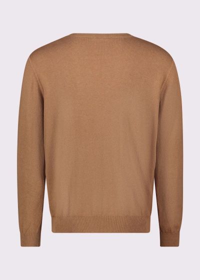 Brown men's cashmere sweater - luxury and comfort GAUDI (SKU) 521GU53061