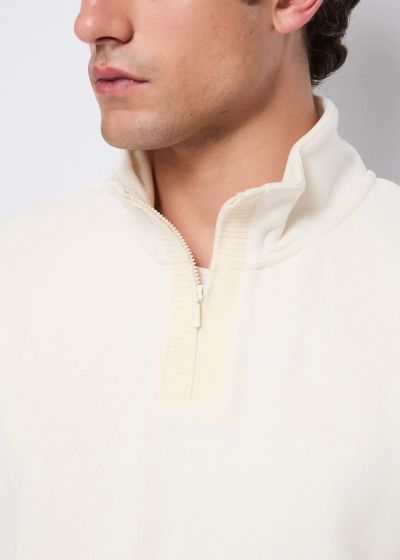Men's cotton sweater with high collar and zipper GAUDI (SKU) 521GU53056