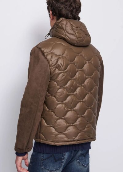 Men's suede jacket with hood - style and comfort GAUDI (SKU) 521GU38003