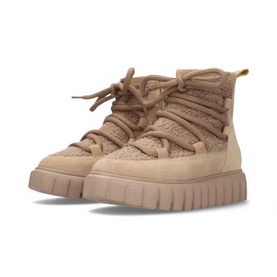 Бежови велурени боти с топъл хастар - комфорт и стил!SALAMANDER (SKU)AUT51