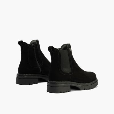 Women's black suede boots - elegant and comfortable!PITILLOS (SKU)10801