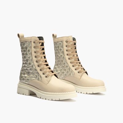 Кремави дамски боти за всеки ден - елегантност и комфорт!PITILLOS (SKU)10802