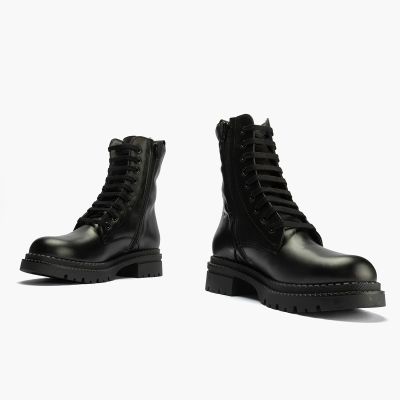 Black leather boots - Women's casual !!!PITILLOS (SKU)10803