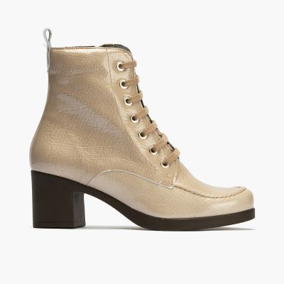 Бежови елегантни боти с излят ток - Тренди комфорт PITILLOS (SKU)30102