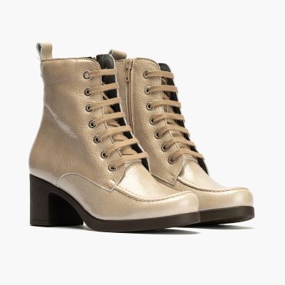 Бежови елегантни боти с излят ток - Тренди комфорт PITILLOS (SKU)30102