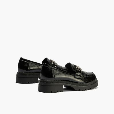 Black patent leather loafers – elegant and stylish!PITILLOS (SKU)10790