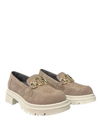 Beige suede loafers - elegant and comfortable!PITILLOS (SKU)10799