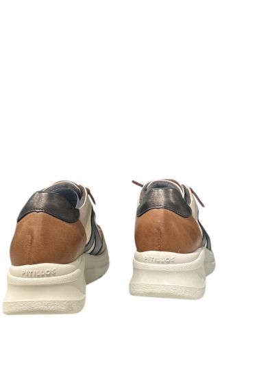 Sports shoes beige/brown genuine leather PITILLOS (SKU)10912