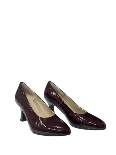 Burgundy patent leather high heels - elegant and stylish!PITILLOS (SKU)124